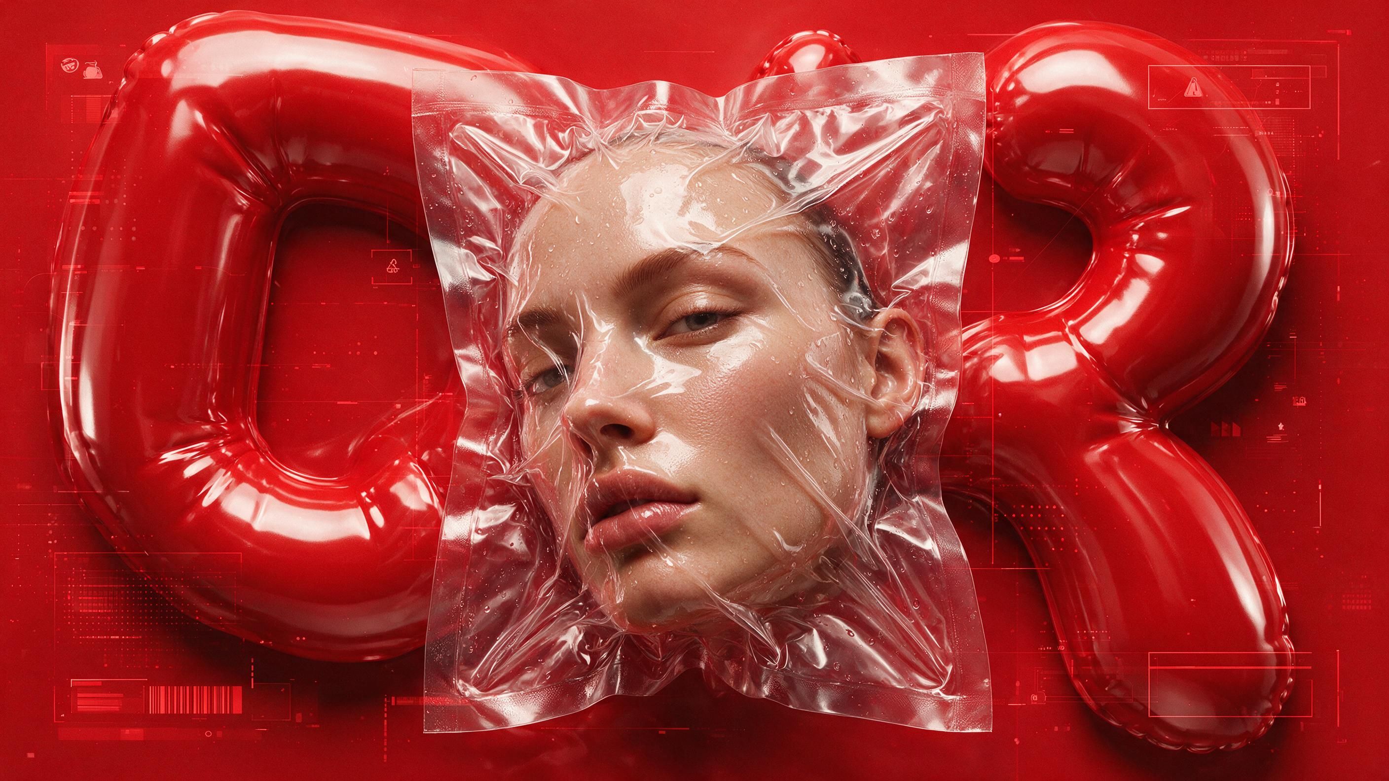 反乌托邦奢侈品 RAW 概念海报 AI 图片模板