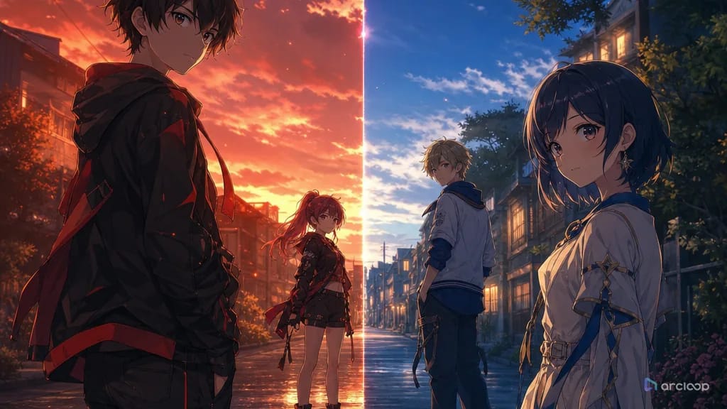 Four Characters in One Frame, Each Still Readable
