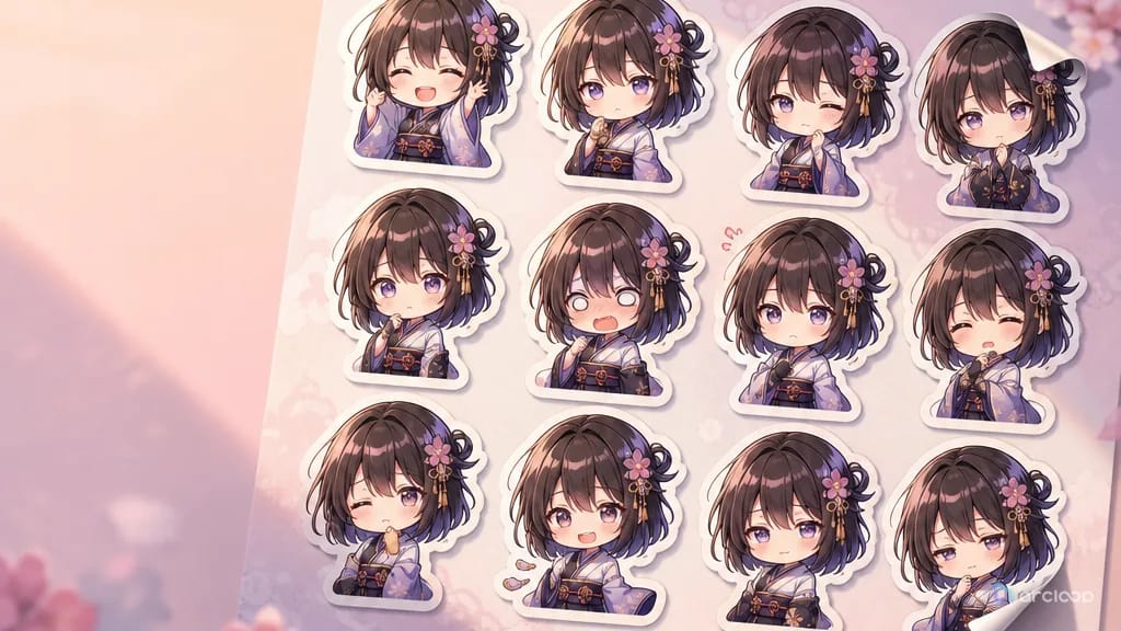 How to Make a Full Sheet of Character Stickers